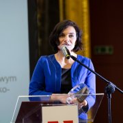 prof. Anna Brożek po otrzymaniu Nagrody
