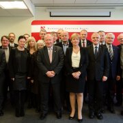 Członkowie Rady NCN w składzie na lata 2014-2016 oraz wiceminister nauki i szkolnictwa wyższego, prof. Daria Lipińska-Nałęcz, fot. Michał Niewdana/NCN
