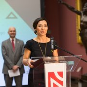 Dr hab. Katarzyna Starowicz-Bubak przemawia po otrzymaniu Nagrody NCN