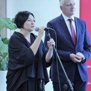 Prof. Małgorzata Kossowska, przewodnicząca Rady przemawia po podpisaniu porozumienia