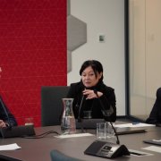 Spotkanie wicepremiera Jarosława Gowina z dyrekcją i członkami Rady NCN, w sali konferencyjnej w siedzibie Narodowego Centrum Nauki