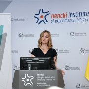 Uroczystość otwarcia Centrów Dioscuri w Instytucie Nenckiego PAN. Na zdjęciu Agnieszka Dobrzyń, dyrektor Instytutu Nenckiego