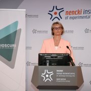 Uroczystość otwarcia Centrów Dioscuri w Instytucie Nenckiego PAN. Na zdjęciu Anja Karliczek, niemiecka minister edukacji i badań naukowych