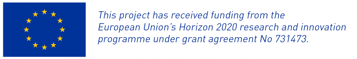 This project has received funding from the European Union¹s Horizon 2020 research and innovation programme under grant agreement No 731473.