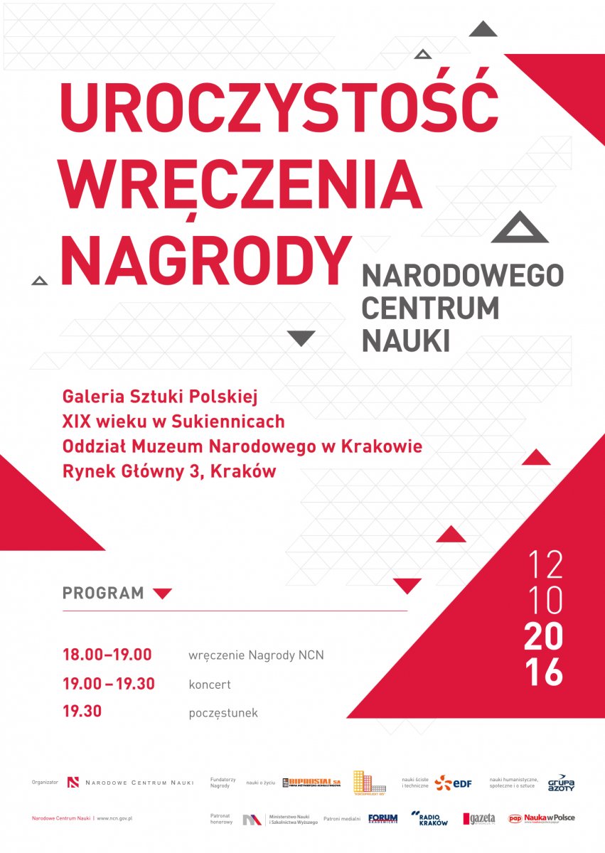 plakat Nagroda NCN