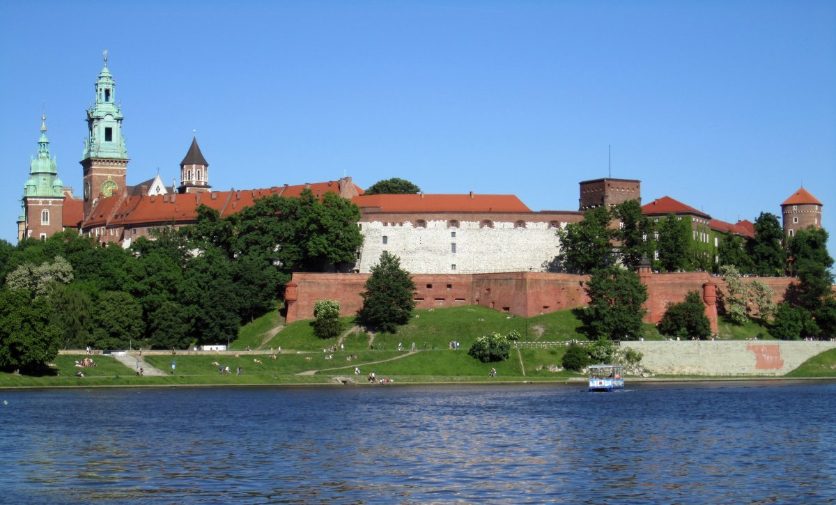Zdjęcie przedstawiające Wzgórze Wawelskie w Krakowie