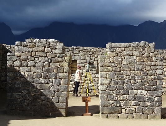 Fragment ruin Machu Pichu