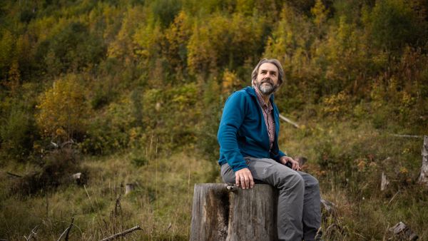 prof. Jerzy Szwagrzyk w pracy