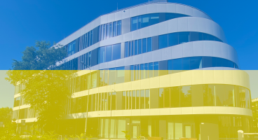 NCN building Ukraine flag