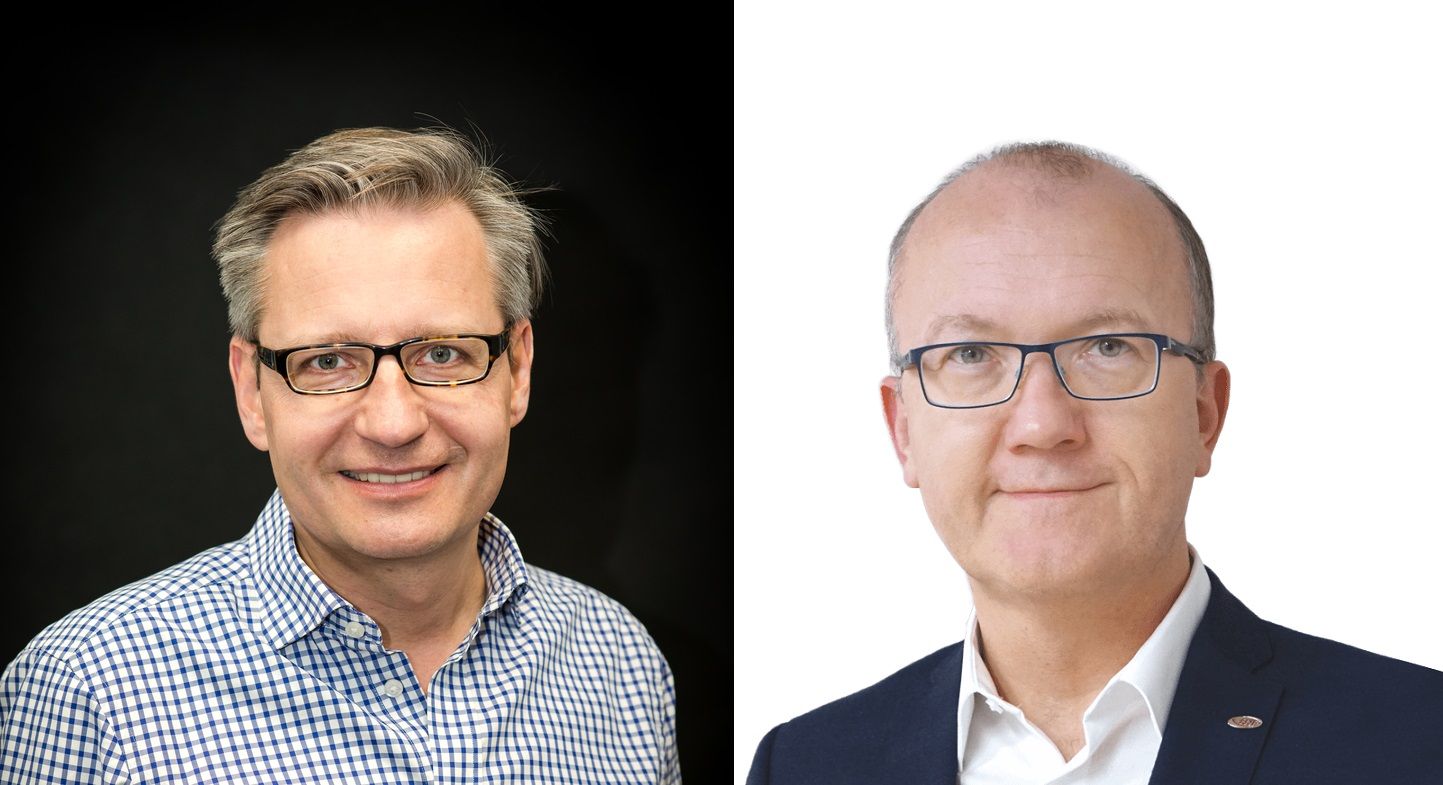 prof. Andrzej Dziembowski (źródło: MIBMiK), prof. Daniel Gryko (źródło: IChO PAN)