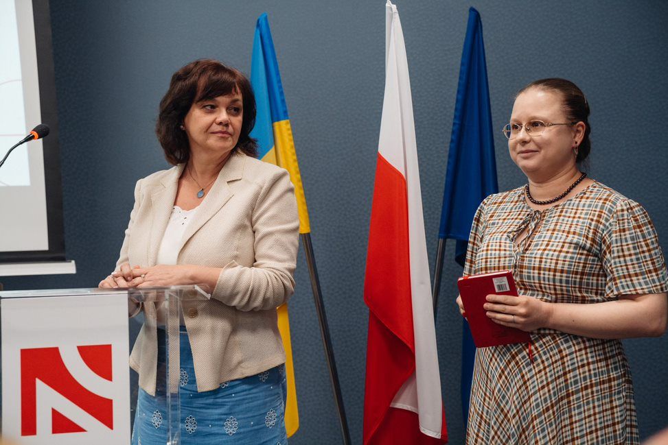 prof. Halyna Naienko i dr hab. Zofia Brzozowska z Uniwersytetu Łódzkiego, fot. Jan Bielecki dla NCN