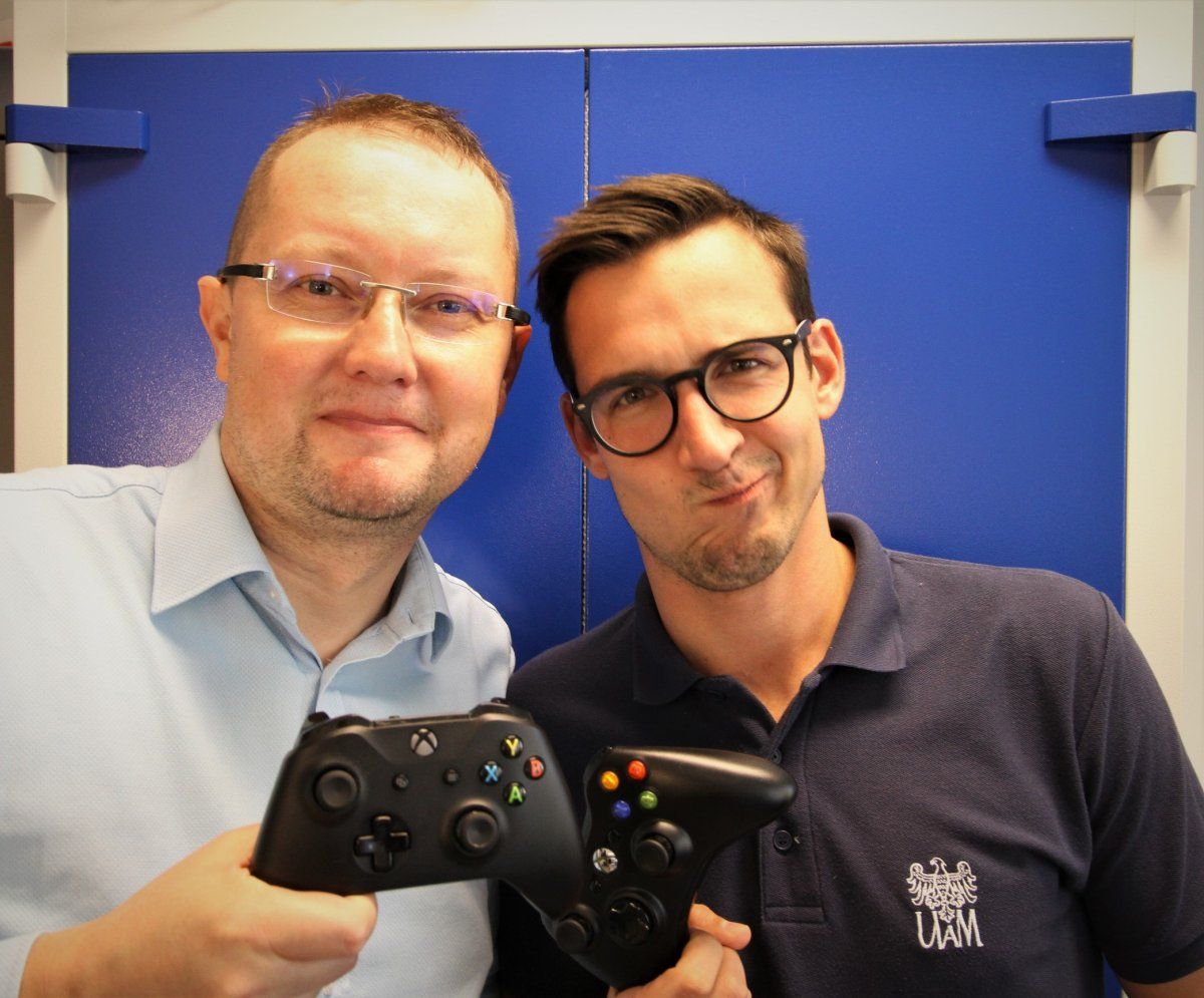 Maciej Behnke with his advisor, photo by Michał Kosakowski