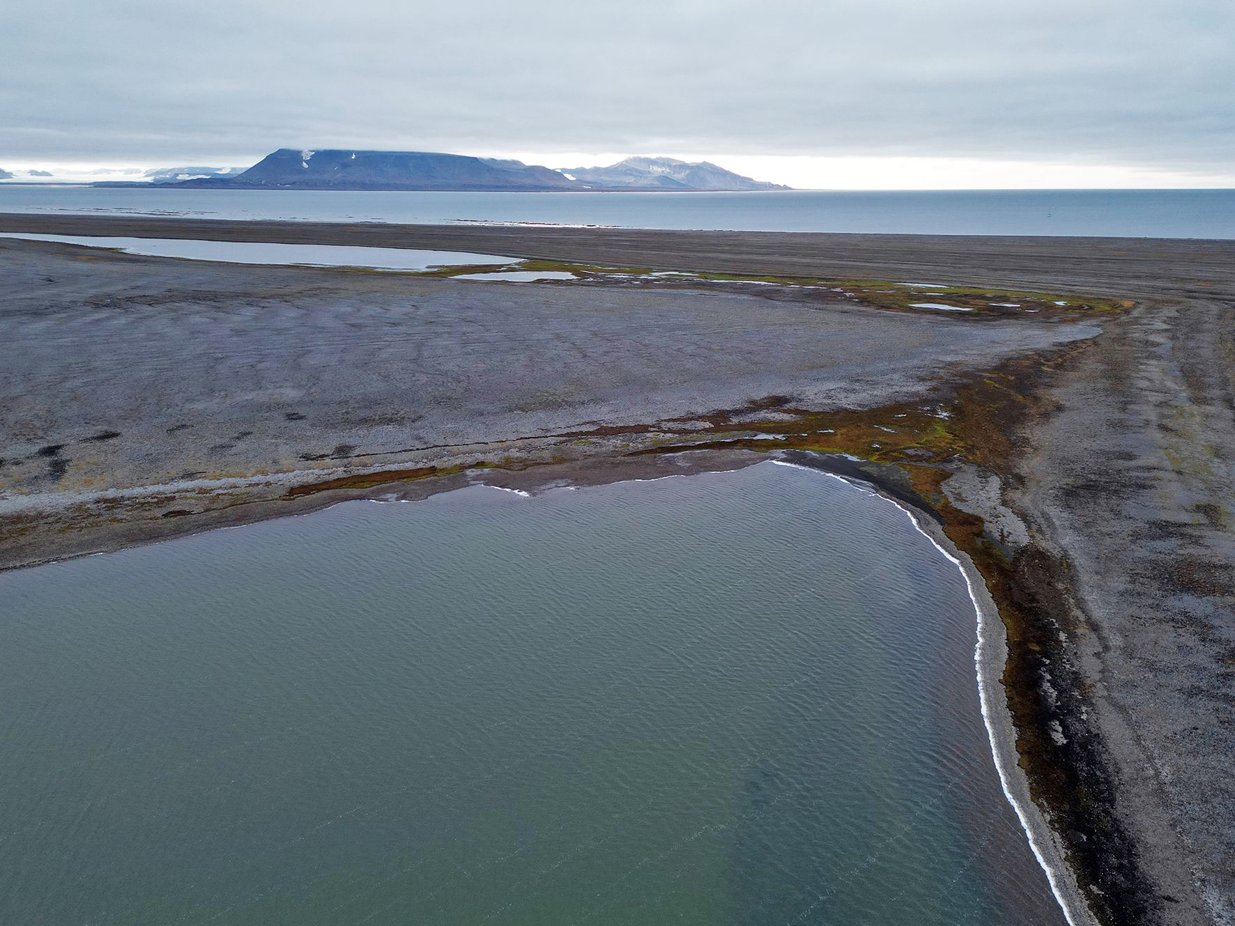 Lake Steinbruvatnet – the origin site of our incredibly precious sediment core, photo by Willem van der Bilt